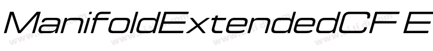 ManifoldExtendedCF E字体转换